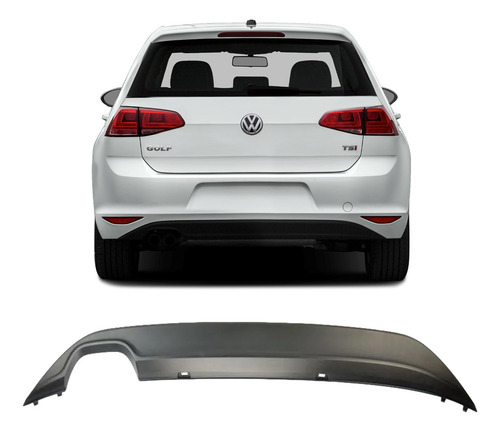 Spoiler Escape Parachoque Traseiro Golf Tsi 2014 2015 2017