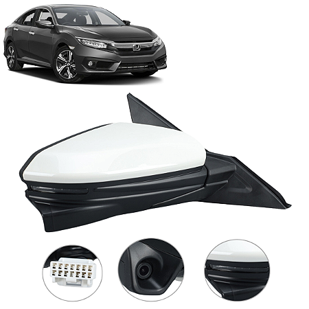 RETROVISOR CIVIC TOURING 2016 2019 2020 2021 CAMERA DIREITO
