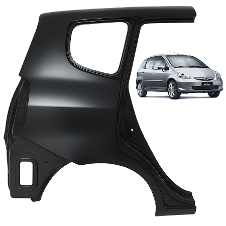FOLHA RETALHO LATERAL TRASEIRA HONDA FIT 2003 2008 DIREITA