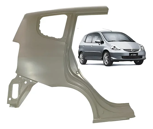 FOLHA RETALHO LATERAL TRASEIRA HONDA FIT 2003 2008 DIREITA