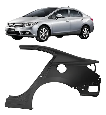 FOLHA RETALHO LATERAL TRASEIRA CIVIC 2012 2014 2016 ESQUERDA