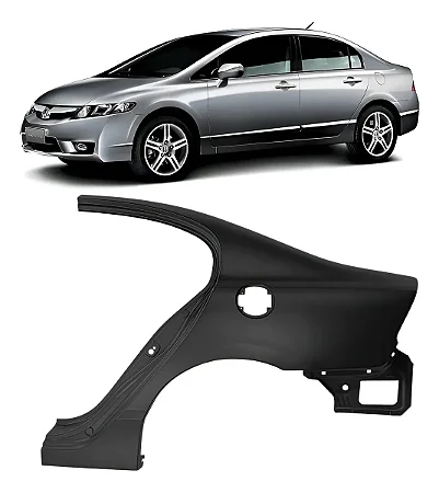 FOLHA RETALHO LATERAL TRASEIRA CIVIC 2007 2010 2011 ESQUERDO