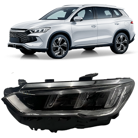 FAROL DIANTEIRO LED BYD SONG PRO 2023 2024 2025 ESQUERDO