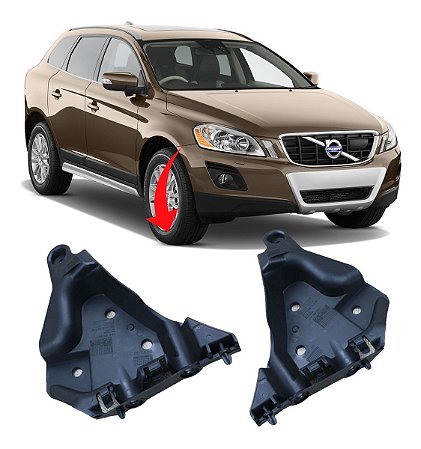 Guia Suporte Parachoque Volvo Xc60 2009 2010 2012 Par