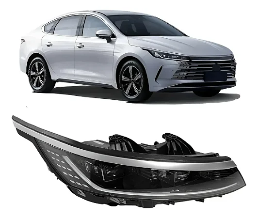 Farol LED Dianteiro Byd King 2024 2025 Lado Direito Passageiro