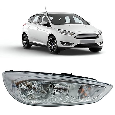 Farol Dianteiro Focus 2016 2017 2018 2019 Sem Led Passageiro Novo