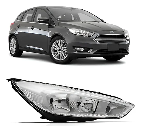 Farol Dianteiro Focus 2016 2017 2018 2019 Sem Led Passageiro Novo