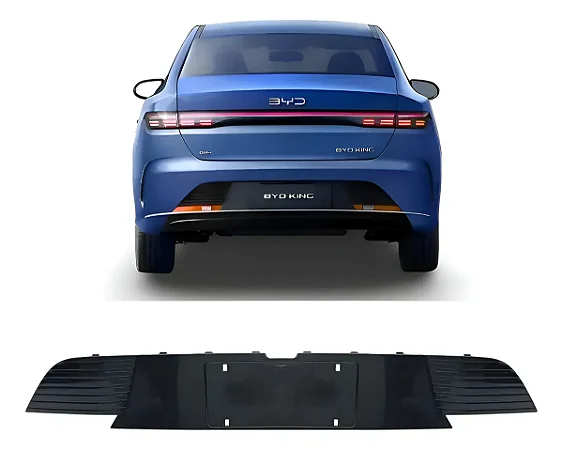 Acabamento Moldura Central do Parachoque Traseiro Para BYD King 2024 2025 2026
