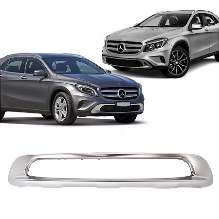 Spoiler Frontal Grade Cromada IMercedes Gla200 250 2014 2015 2016 nferior Frontal
