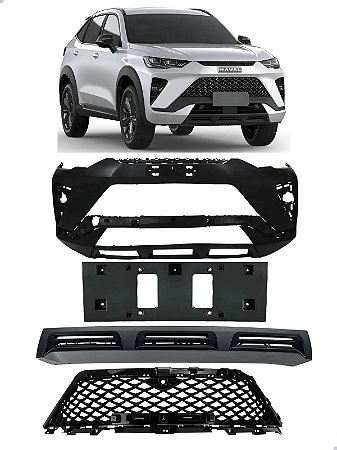 KIT PARACHOQUE GRADE SPOILER DIANTEIRO HAVAL H6 GT 2023 2025