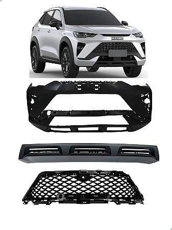 Kit Parachoque Dianteiro Grade Spoiler Haval H6 Gt 2023 2025