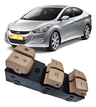 Botão Comando Vidro Eletrico Elantra 2011 14 2016 Auto Down