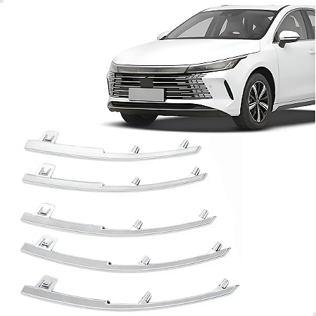 KIT FRISOS PARACHOQUE DIANTEIRO BYD KING 2024 2025 2026 ESQUERDO