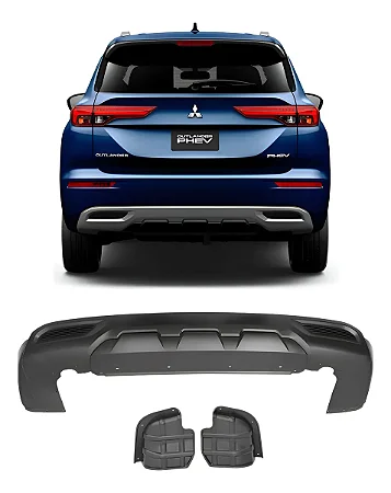Spoiler Aplique Parachoque Traseiro Outlander Phev 2025 2026 Novo