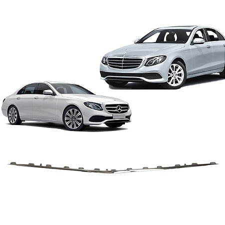 Friso Inferior Cromado Dianteiro Mercedes E250 300 2016 2017 2018 2019 2020