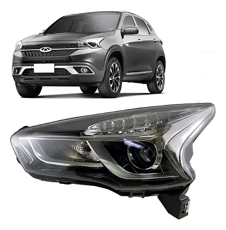 Farol Dianteiro Chery Tiggo 7 2019 2020 2021 2022 Esquerdo Motorista