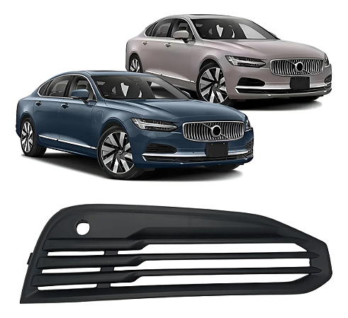 Grade Farol Milha Dianteira Volvo S90 2021 2022 2023 2024 Direito Passageiro