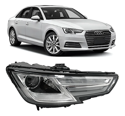Farol Led Xenon Audi A4 2016 2017 2018 2019 Direito Passageiro