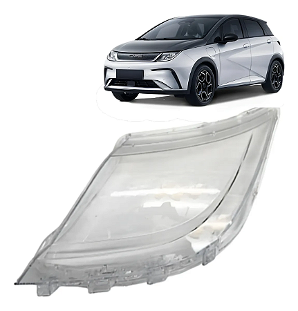 Lente Farol Byd Dolphin 2023 2024 2025 Lado Esquerdo Motorista
