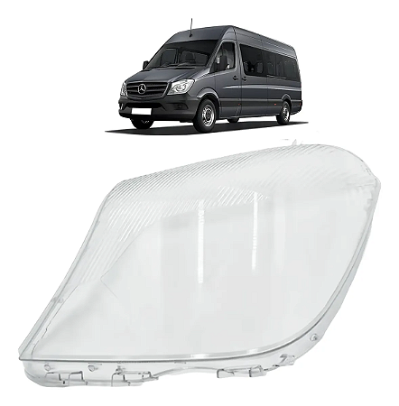 Lente Farol Sprinter Van Furgão 2017 2018 2019 Lado Esquerdo Motorista