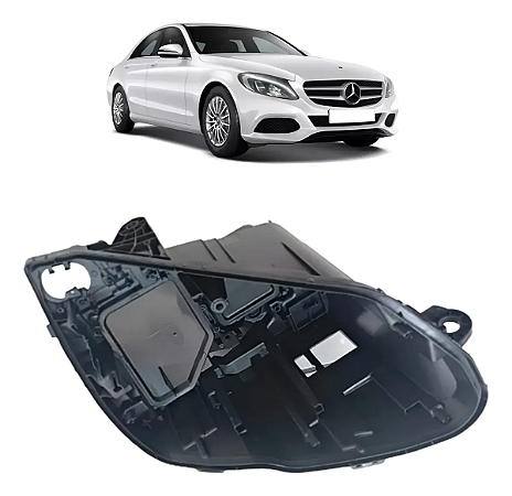 Carcaça Farol Dianteiro Mercedes C180 C200 2015 2016 2018 Direito Passageiro