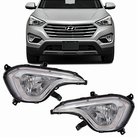 PAR FAROL DE MILHA NEBLINA GRAND SANTA FÉ 2013 14 2015 2016