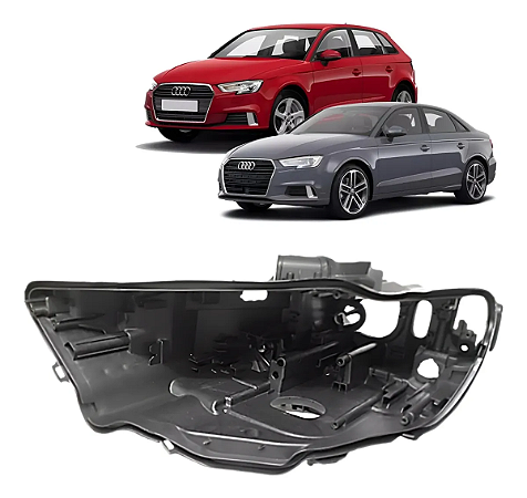 Carcaça Farol Audi A3 2017 18 2019 2020 2021 Esquerdo Motorista