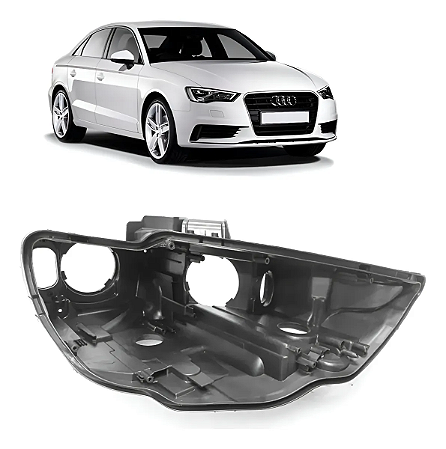 Carcaça Farol Dianteiro Audi A3 2013 2014 2015 2016 Direito Passageiro