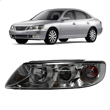 Farol Dianteiro Azera 2006 2007 2008 2009 2010 Esquerdo Motorista