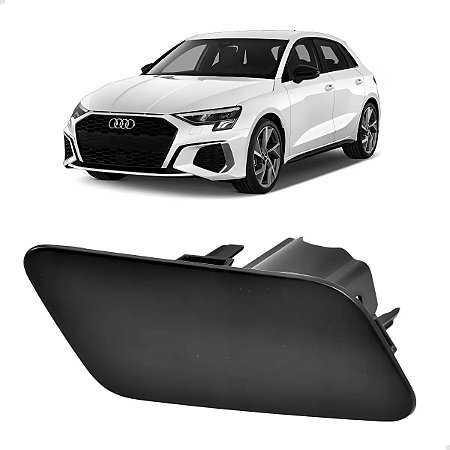 Tampa Esguicho Farol A3 Sportback 2021 22 2023 2024 Esquerdo Motorista