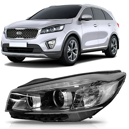 FAROL DIANTEIRO KIA SORENTO 2015 2016 2017 2018 ESQUERDO