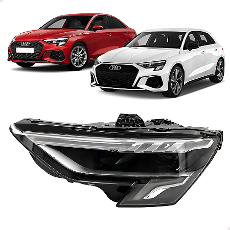 Farol Led Dianteiro A3 Sportback Sedan 2022 2023 2024 Esquerdo Motorista