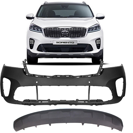 KIT PARACHOQUE DIANTEIRO COM SPOILER SORENTO 2018 2019 2020