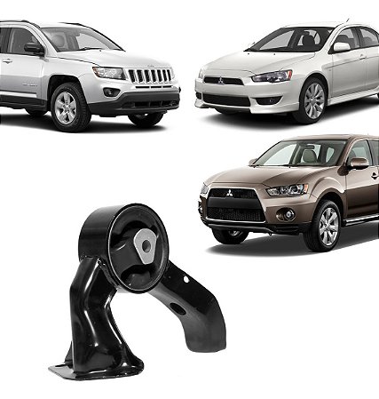 Coxim Traseiro Motor Jeep Compass Lancer Outlander 2008 2009 2010 2011 2012 2013 2014 2015