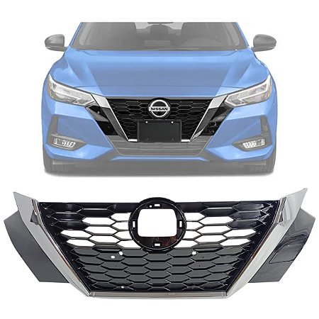 Grade Dianteira Sentra 2022 2023 2024 Com Friso Cromado