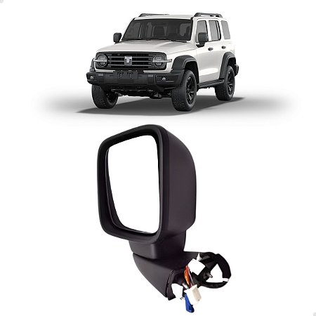 Retrovisor Elétrico Dianteiro Gwm Tank 300 2025 2026 Lado Esquerdo Motorista