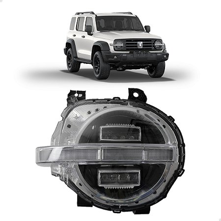Farol Dianteiro Led Gwm Tank 300 2025 2026 Lado Direito Passageiro