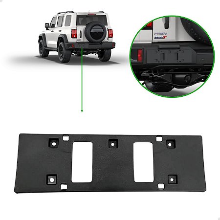 Suporte Placa Parachoque Traseiro Gwm Tank 300 2025 2026 2808100xkm01a Novo