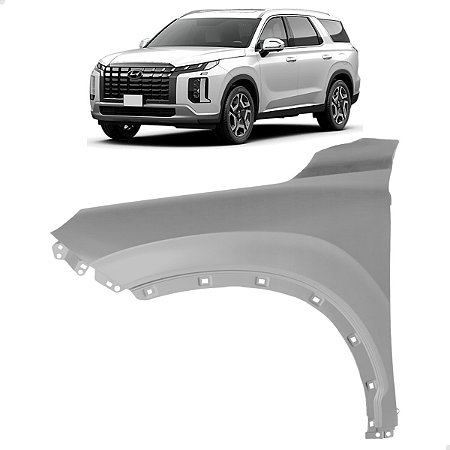 Paralama Dianteiro Aluminio Palisade 2024 2025 Motorista