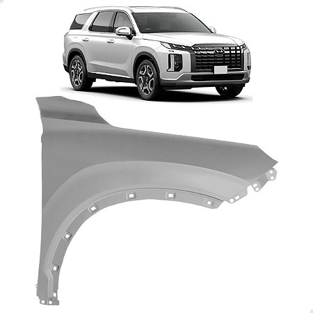 Paralama Dianteiro Aluminio Palisade 2024 2025 Direito Passageiro