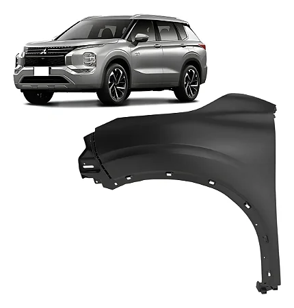 Paralama Frontal Aço Outlander Phev 2025 2026 Lado Esquerdo Motorista