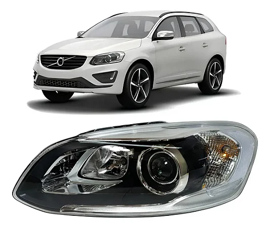 Farol Dianteiro Xenon Volvo Xc60 R Design 2014 2015 2016 2017 Esquerdo Motorista 31410608
