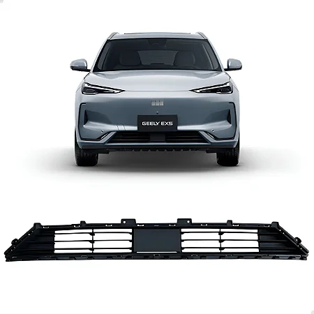 Grade Inferior Parachoque Frontal Geely Ex5 2025 2026 Preto Fosco 6608036072