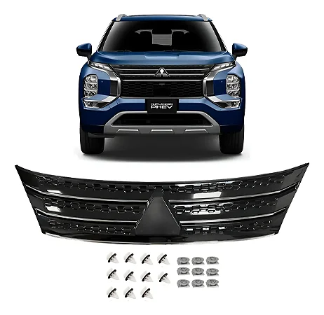 Grade Superior Dianteira Outlander Phev 2025 2026 Novo Preto 7450B582 7450B584