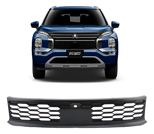 Grade Inferior Parachoque Frontal Outlander Phev 2025 2026 Preto Fosco 6405A351