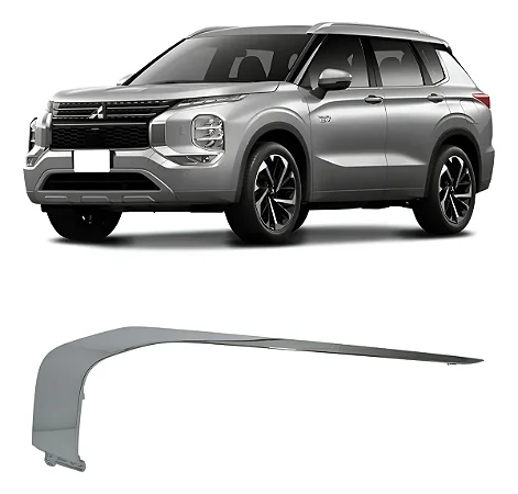 Friso Parachoque Dianteiro Outlander 2025 2026 Esquerdo Motorista Cromado 6407A461