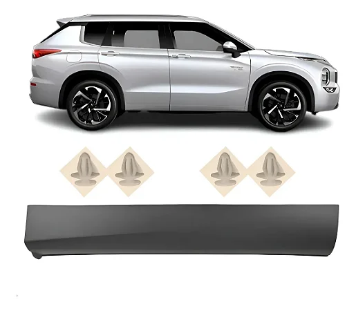 Acabamento Friso Porta Traseira Outlander Phev 2025 2026 Direito Passageiro Para Pintura 5757A838