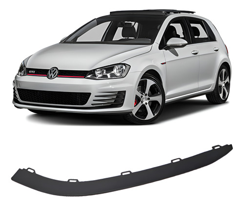 Friso Acabamento Spoiler Parachoque Dianteiro Vw Golf Gti 2014 2018 Lado Esquerdo
