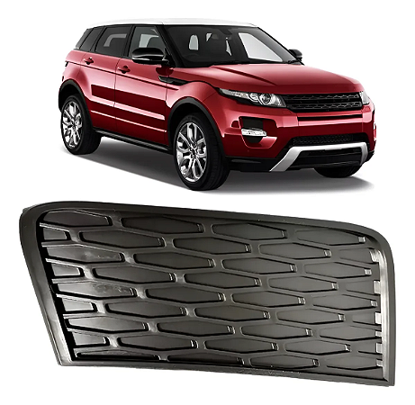 Grade Tela Superior Milha Evoque 2012 2013 2014 2015 Preto Direito Passageiro LR057396 LR026544