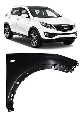 Paralama Dianteiro Com Furo Sportage 2011 2012 2013 2014 2015 2016 Direito Passageiro 663213W000